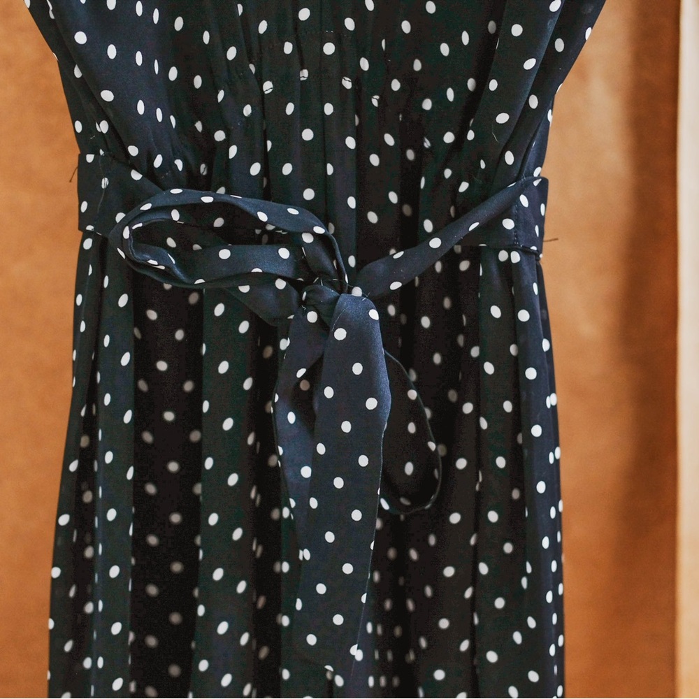 ✨ZARA BASIC Black Polka Dot Jumpsuit – Size XS - Picture 3 of 4